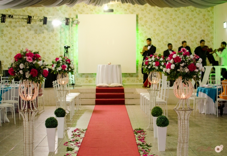 Festa de Casamento Pequena Orçamento Cerâmica - Festa de Casamento a Noite